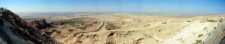 Blick vom Jebel Hafeet auf Al Ain